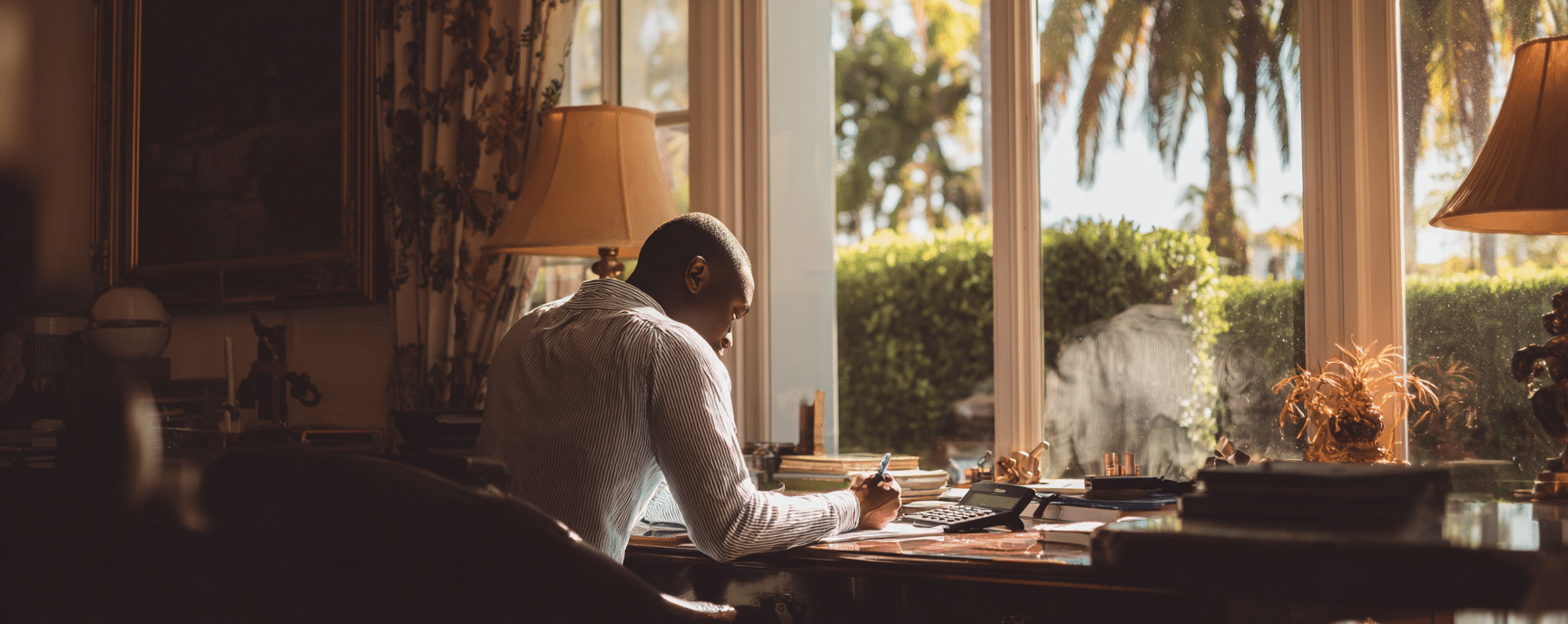 A West Palm Beach resident calculating tax on his settlement amount