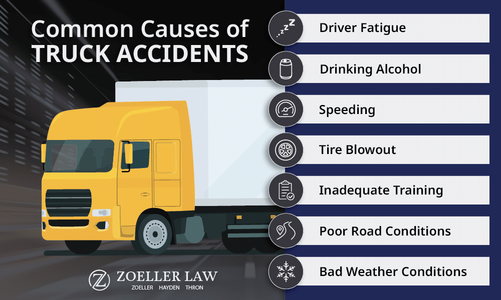 Common causes of truck accidents